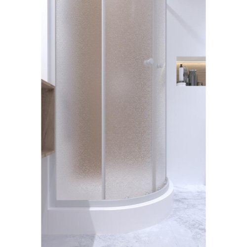 Набор Q-tap душевая кабина Presto WHI1099AP5 Pear + поддон Uniarc 309915 (PREWHI1099AP5UNIA309915)