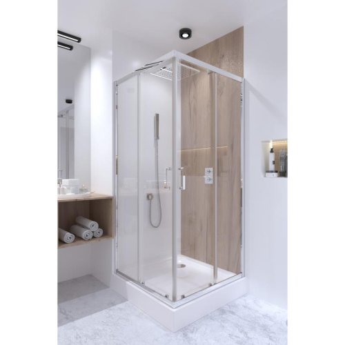 Набір Q-tap душова кабіна Taurus CRM1099SC6 Clear + піддон Unisquare 309915 (TAUCRM1099SC6UNIS309915)