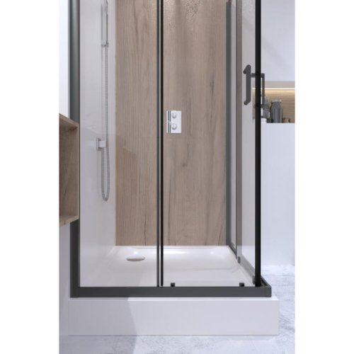 Набір Q-tap душова кабіна Taurus BLA1099SC6 Clear + піддон Unisquare 309915 (TAUBLA1099SC6UNIS309915)