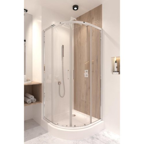 Набор Q-tap душевая кабина Taurus CRM1011AC6 Clear + поддон Uniarc 301115 (TAUCRM1011AC6UNIA301115)