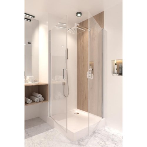 Набір Q-tap душова кабіна Gemini CRM1099SC6 Clear + піддон Unisquare 309915 (GEMCRM1099SC6UNIS309915)