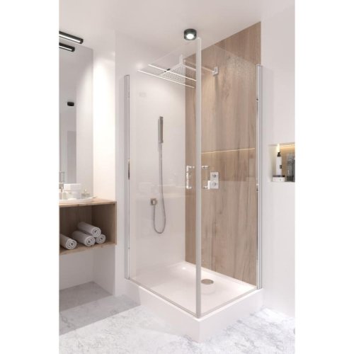 Набор Q-tap душевая кабина Gemini CRM1018RC6 Clear + поддон Unirect 301815 (GEMCRM1018RC6UNIR301815)