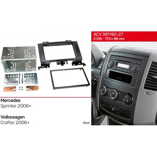 Рамка перехідна ACV 381190-27 Mercedes Sprinter, Volkswagen Crafter