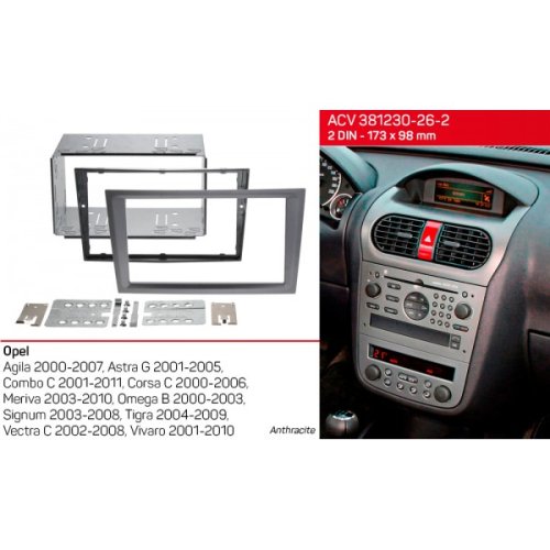 Рамка переходная ACV 381230-26-2 Opel
