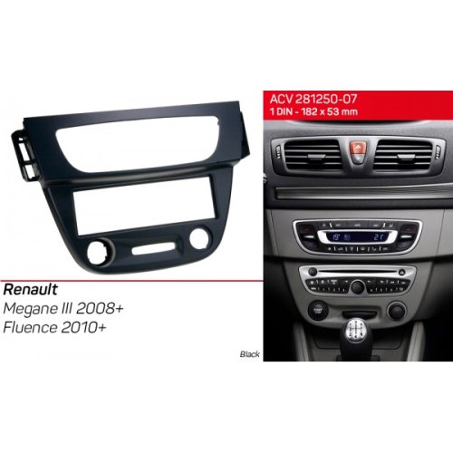 Рамка переходная ACV 281250-07 Renault Megane, Fluence