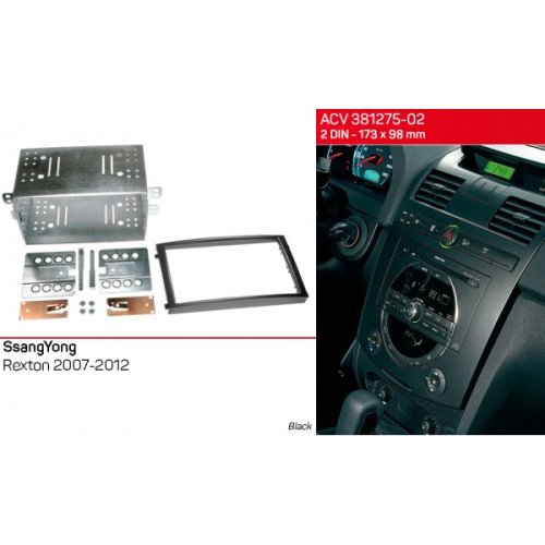 Рамка переходная ACV 381275-02 SsangYong Rexton