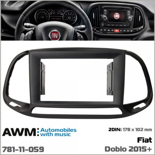 Рамка переходная AWM 781-11-059 Fiat Doblo