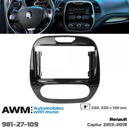 Рамка переходная AWM 981-27-109 Renault Captur
