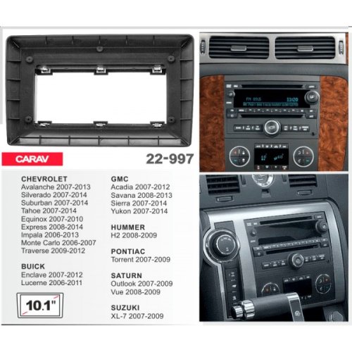 Рамка перехідна Chevrolet, Hummer H2, Suzuki XL-7 Carav 22-997