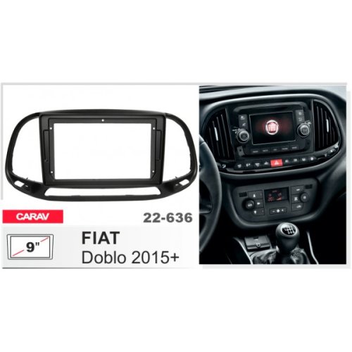 Рамка переходная Fiat Doblo Carav 22-636
