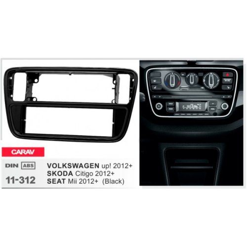 Рамка перехідна Volkswagen, Skoda, Seat Carav 11-312