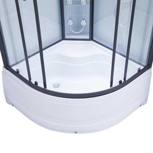 Гидромассажный бокс Lidz Majatek SBM100x100.BLA.HIGH.TR (LMSBM100100BLAHIGHTR)