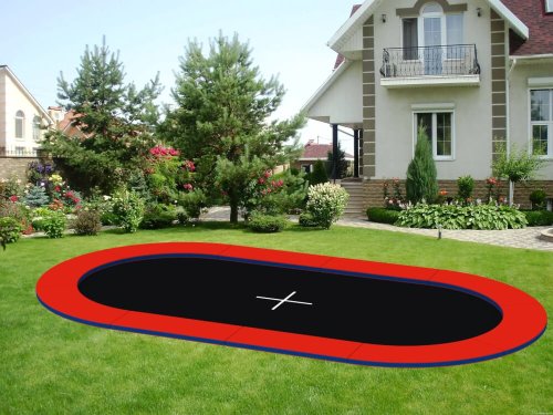 Грунтовый батут KIDIGO Oval 4,4х2,4