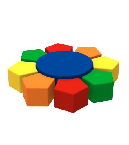 Комплект дитячих пуфів Камелія Kidigo 42024