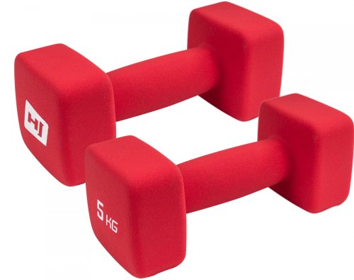 Набор гантелей неопреновых квадратных 2x5kg Hop-Sport HS-V050DS