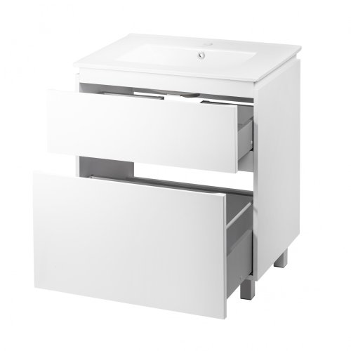 Напольная тумба с умывальником Qtap Albatross QT0171TN800D3080CW