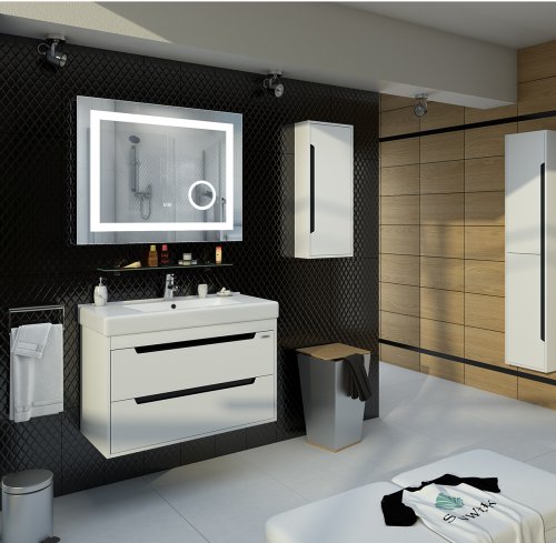 Дзеркало SANWERK Ultra Mega 90x65 LED 2835IR W-W-S