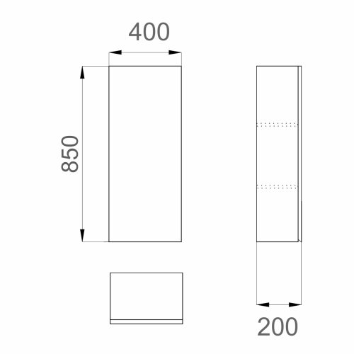 Напівпенал SANWERK Slim Foreva Air 40 Білий R 1F
