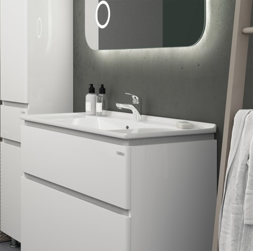 Тумба с умывальником SANWERK Amata 80 Белый Меркурий 2F