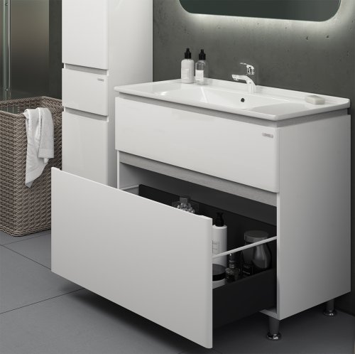 Тумба с умывальником SANWERK Amata 80 Белый Меркурий 2F