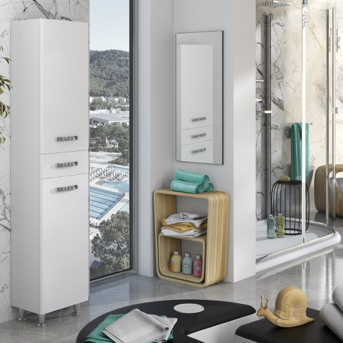 Пенал SANWERK Sierra 40 Белый с корзиной R 3F K