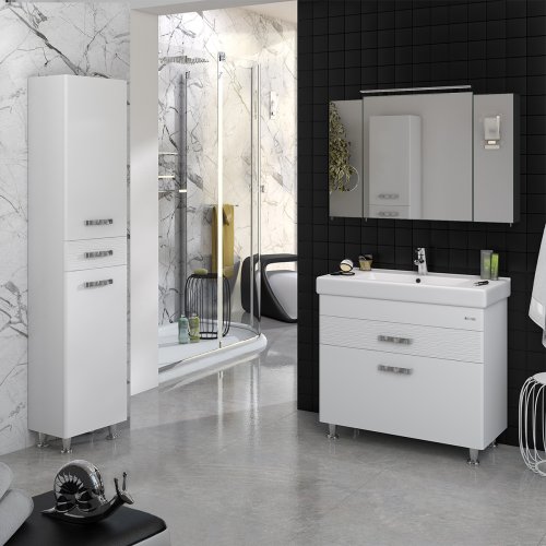 Пенал SANWERK Sierra 40 Белый с корзиной R 3F K