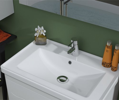 Тумба с умывальником SANWERK Mindal 80 Белый Канте 2F