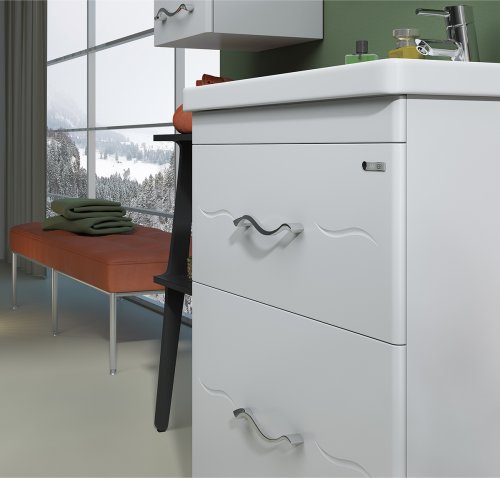 Тумба с умывальником SANWERK Mindal 80 Белый Канте 2F