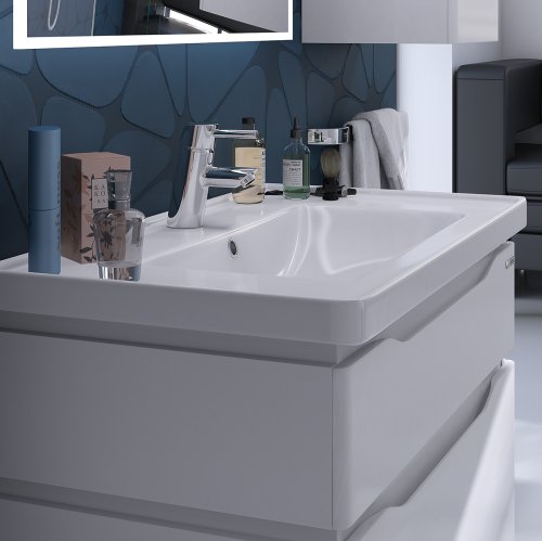 Тумба з умивальником SANWERK Alessa 70 Білий Канте 2F