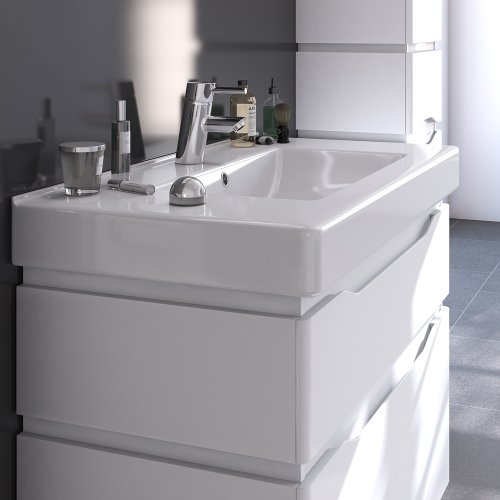 Тумба с умывальником SANWERK Alessa 100 Белый Принц 2F