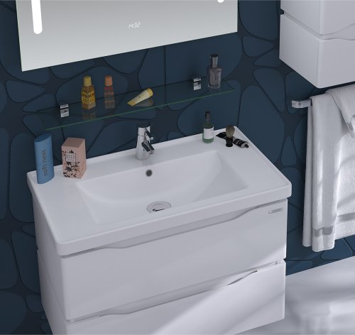 Тумба с умывальником SANWERK Alessa Air 80 Белый Канте 2F