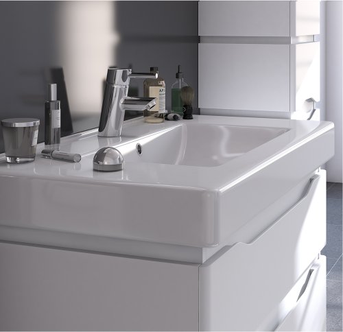 Тумба с умывальником SANWERK Alessa Air 100 Белый Принц 2F