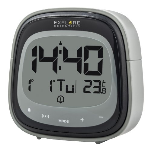 Часы настольные Explore Scientific RC Dual Alarm Black (RDC3006CM3LC2)