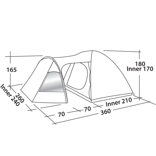 Намет Easy Camp Blazar 400 Gold Red (120400)