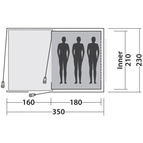 Намет Easy Camp Galaxy 300 Rustic Green (120390)