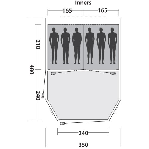 Намет Easy Camp Huntsville 600 Red (120341)