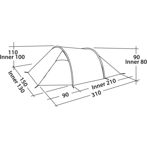 Палатка Easy Camp Spirit 200 Rustic Green (120396)