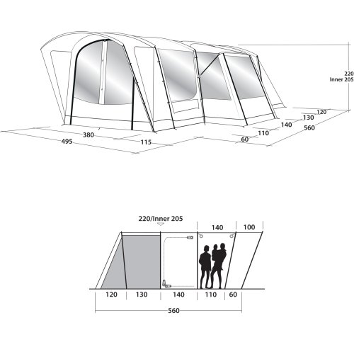 Намет Outwell Montana 6PE Blue (111206)