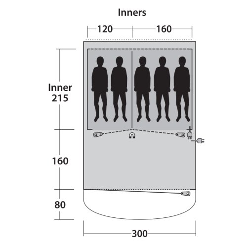 Палатка Outwell Oakwood 5 Green (111209)