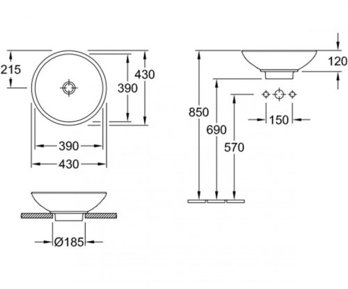Умывальник Villeroy&Boch Loop & Friends 51440001