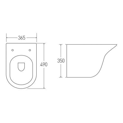 Унитаз Volle Avila Rimless 13-66-051