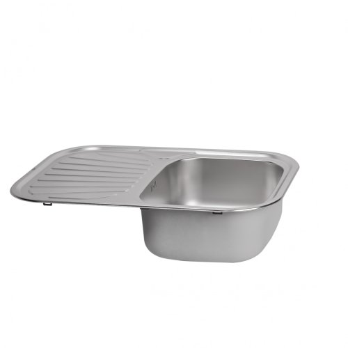 Кухонна мийка Qtap 7448 Satin 0,8 мм (QT7448SAT08)