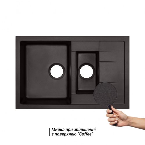 Кухонна мийка Qtap CS 7648 COF (QT7648COF551)