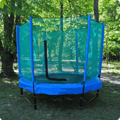 Батут з сіткою KIDIGO Ukraine 244 см (blue-blue)