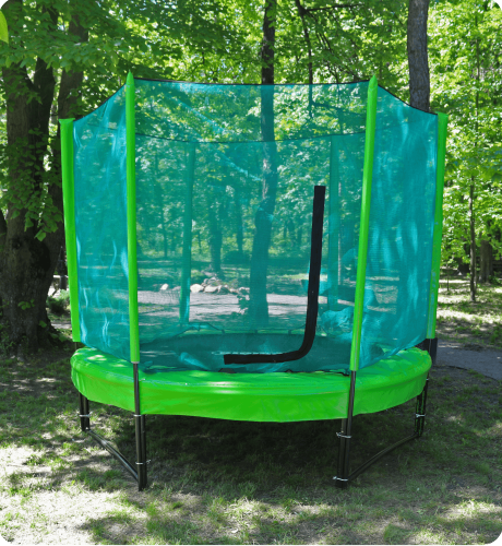 Батут с сеткой KIDIGO Ukraine 244 см (green-green)