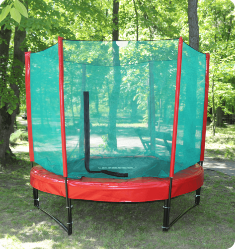 Батут с сеткой KIDIGO Ukraine 244 см (red-red)