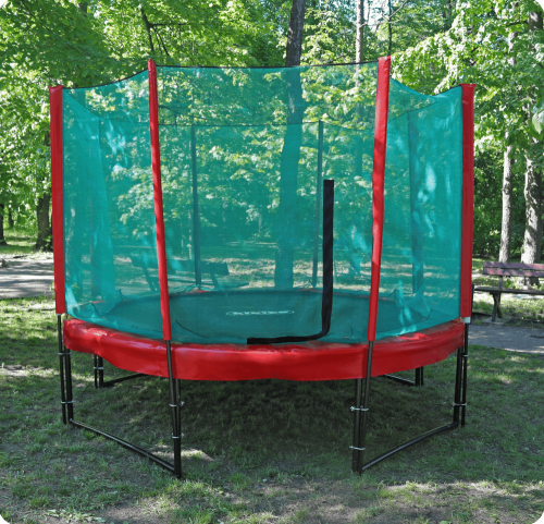 Батут с сеткой KIDIGO Ukraine 304 см (red-red)