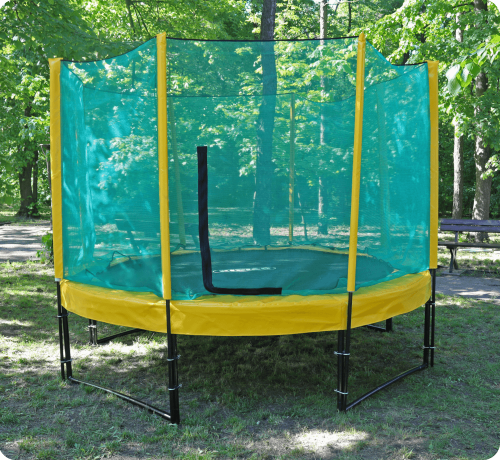 Батут з сіткою KIDIGO Ukraine 304 см (yellow-yellow)