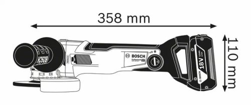 Акумуляторна болгарка Bosch GWX 18V-10C