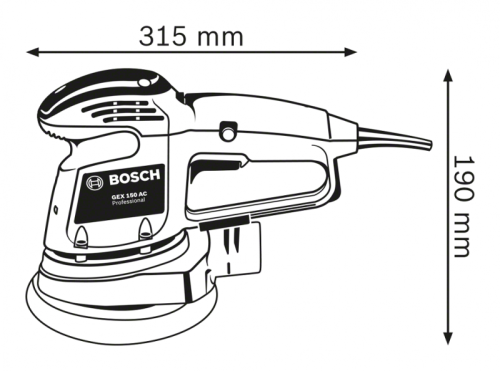 Шлифмашина эксцентриковая Bosch GEX 34-150